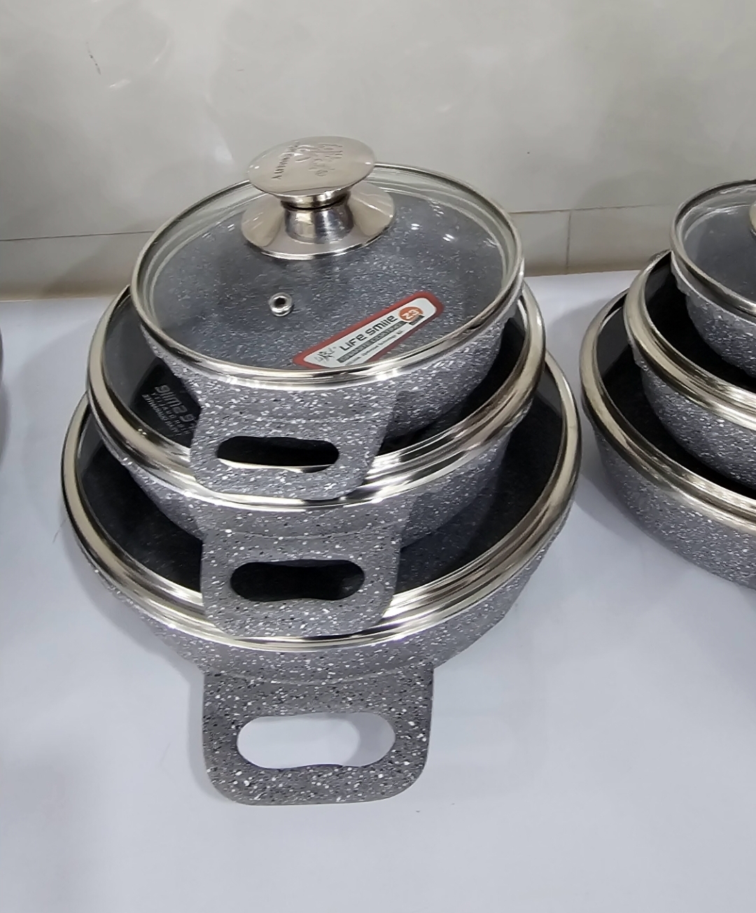 تابه گرانیتی نچسب لایف اسمایل اصلی سایز ۱۶، ۲۰ و ۲۴